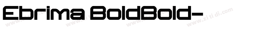 Ebrima BoldBold字体转换